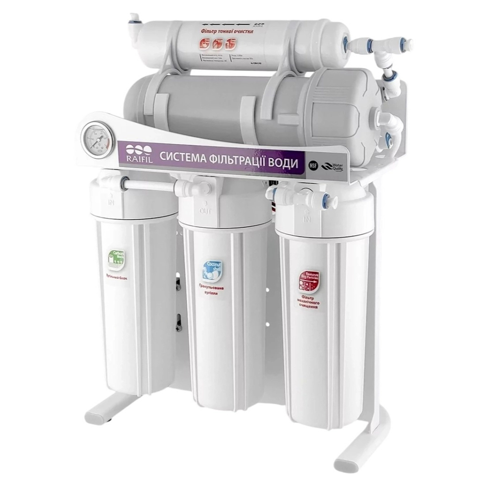Система зворотного осмосу Raifil 400G-10 3/8" 10" Slim w M